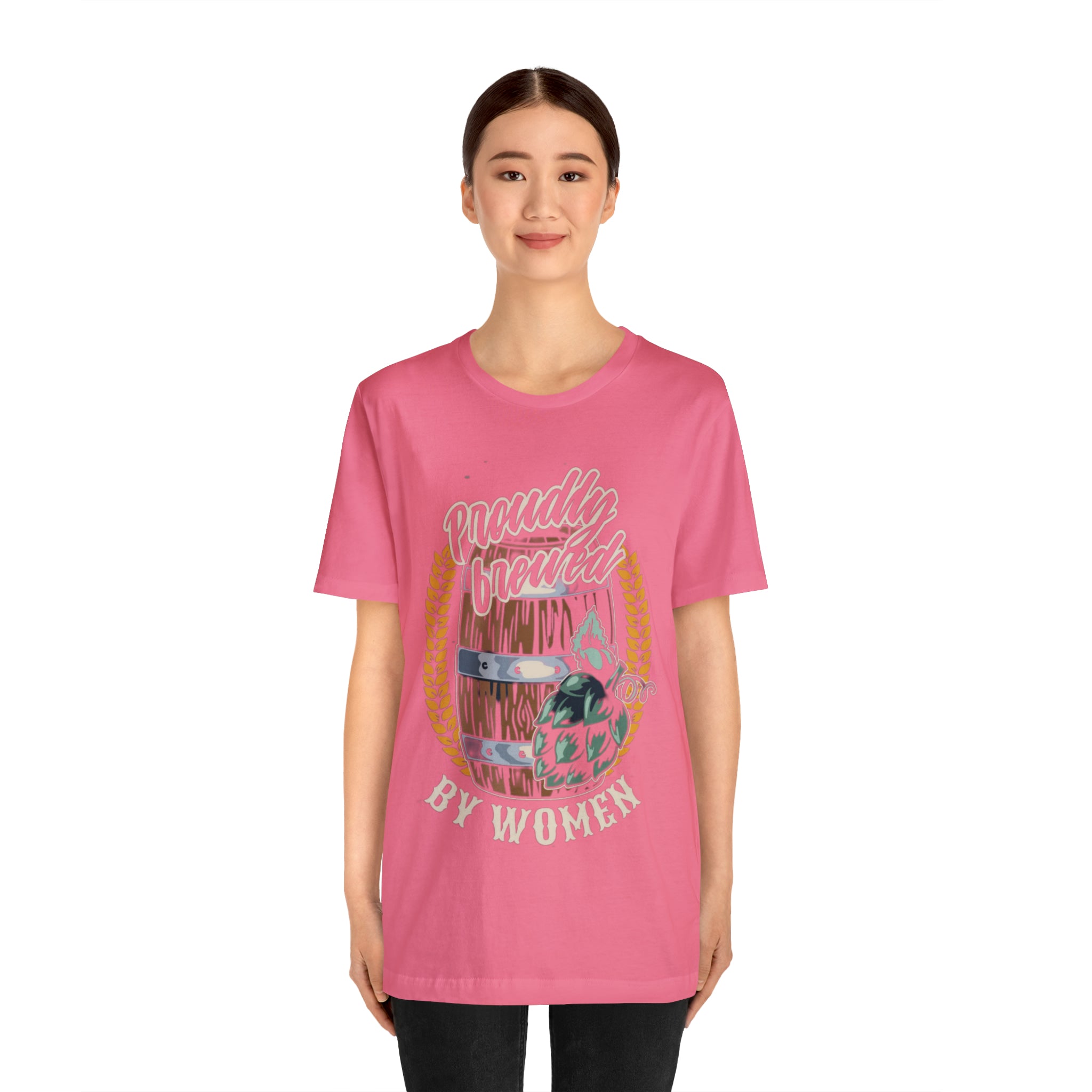 Brewed by Women Beer Shirt | Drink Beer Unisex T-Shirt