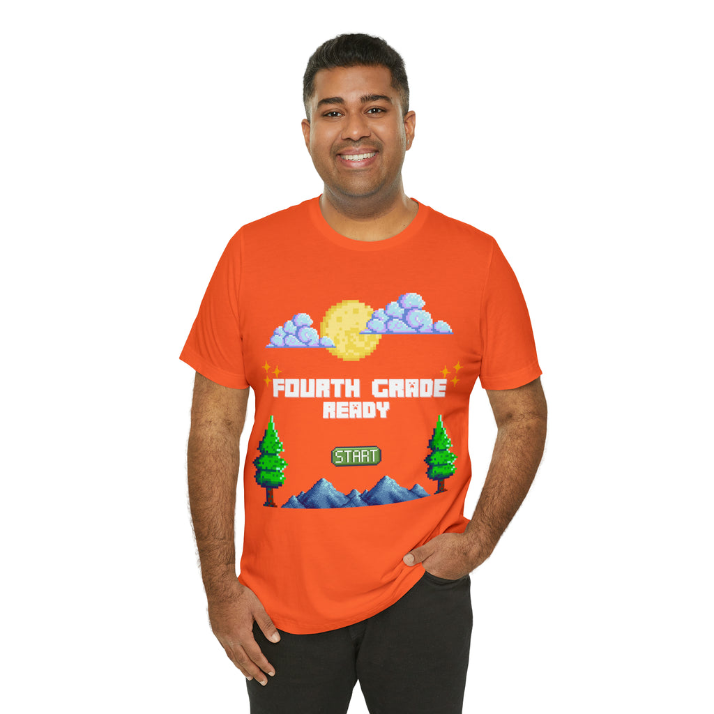 Fourth Grade Ready Pixel Shirt | Minecraft Unisex T-Shirt