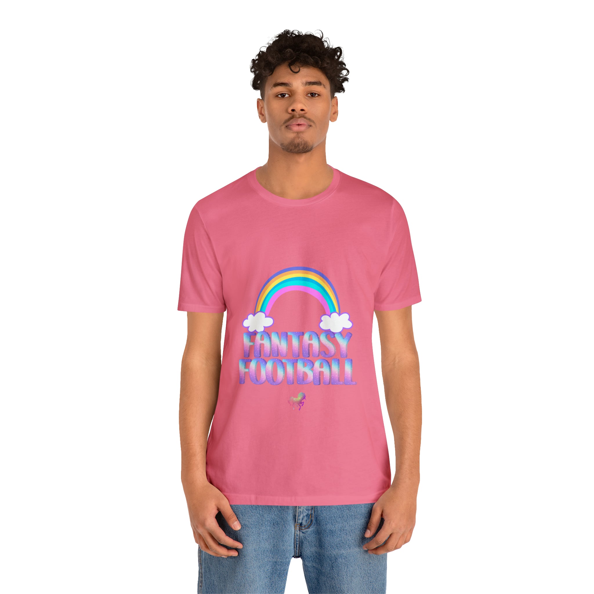 Cute Fantasy Football Shirt | Pink Cute Fantasy Football Unisex T-Shirt