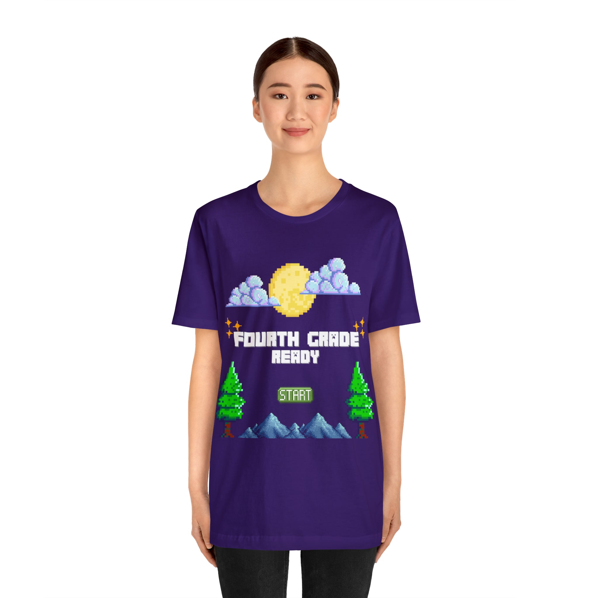 Fourth Grade Ready Pixel Shirt | Minecraft Unisex T-Shirt
