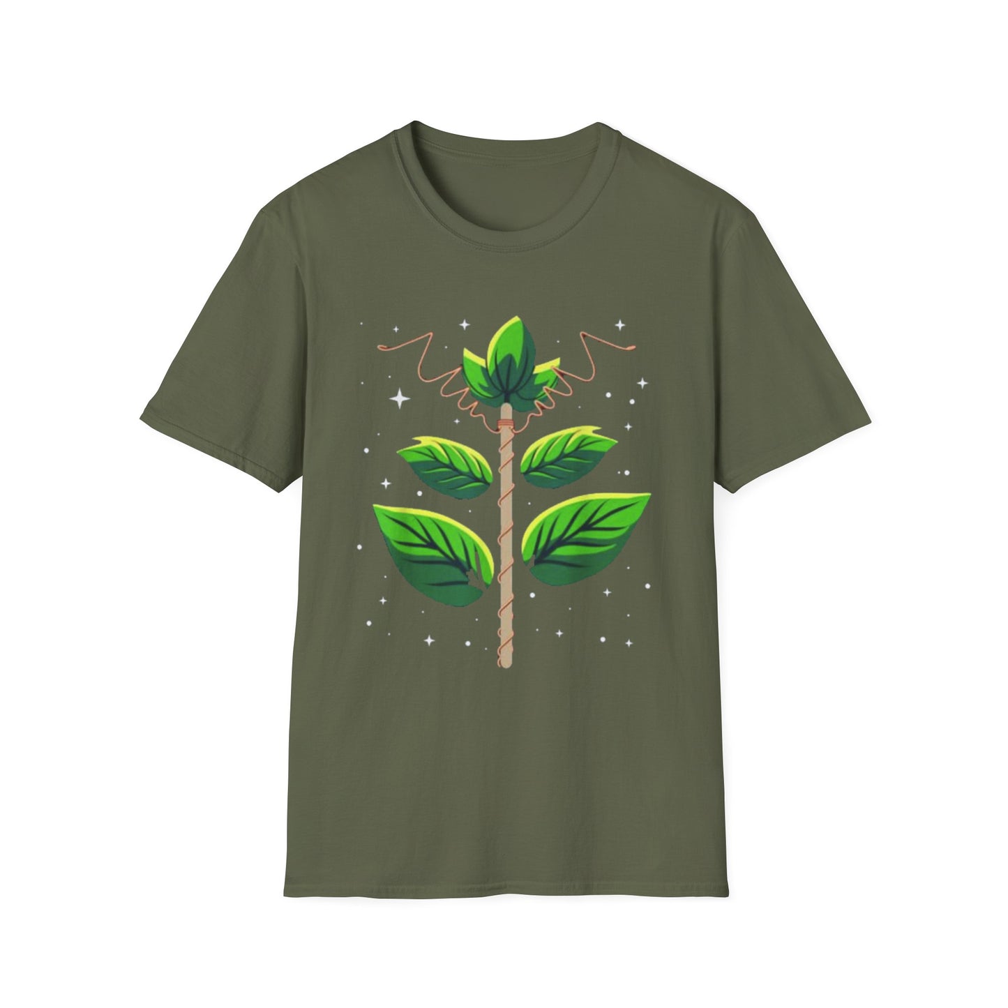 Electroculture Copper Seedling T-Shirt — Whimsical Plant Growth Graphic Tee