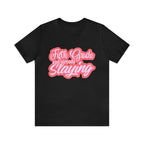 Slaying in Fifth Grade Shirt | Pink School Unisex T-Shirt