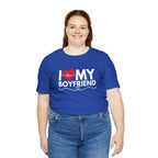 I Love My Boyfriend Shirt | Couple Love T-Shirt, Pair Girlfriend Boyfriend Matching Shirt