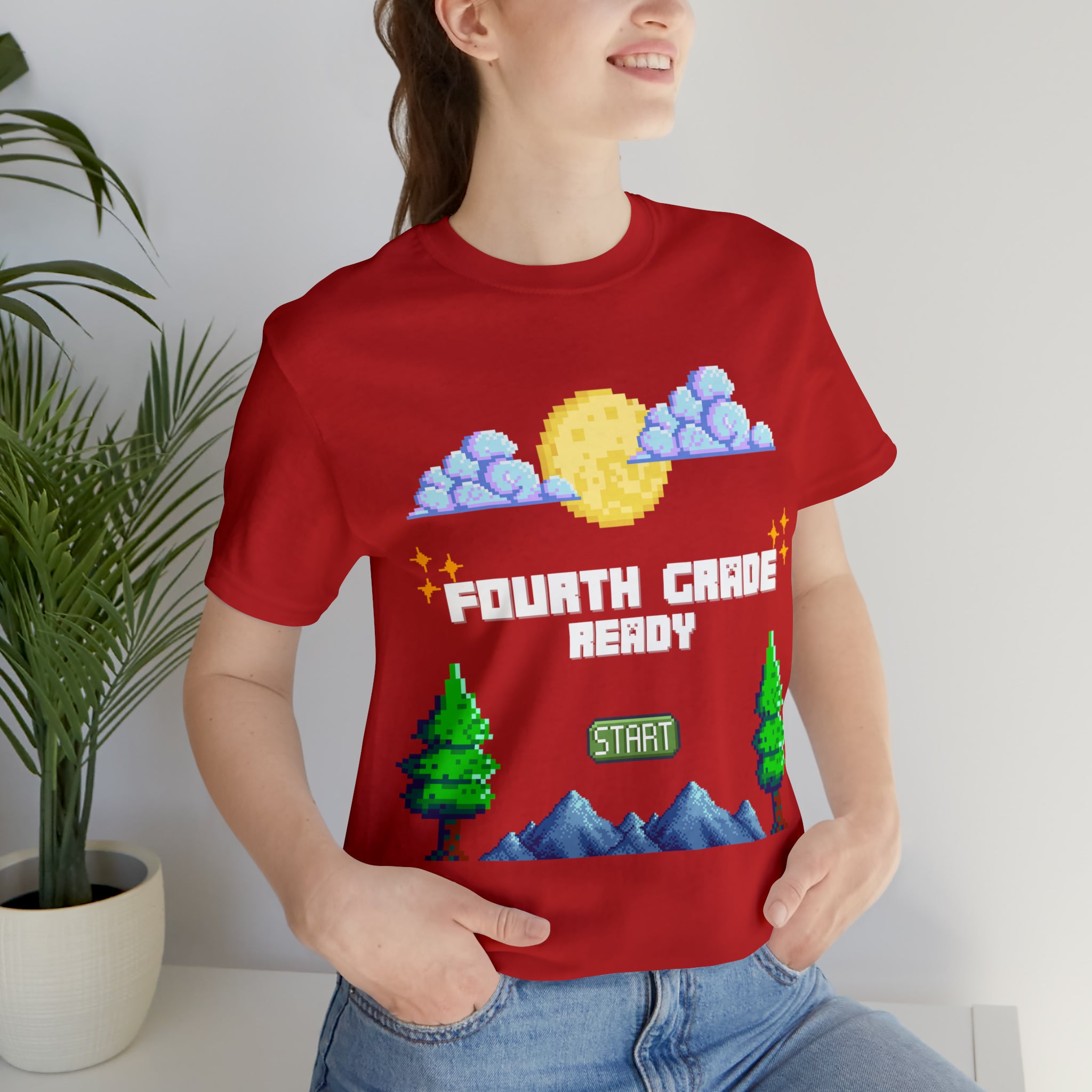 Fourth Grade Ready Pixel Shirt | Minecraft Unisex T-Shirt