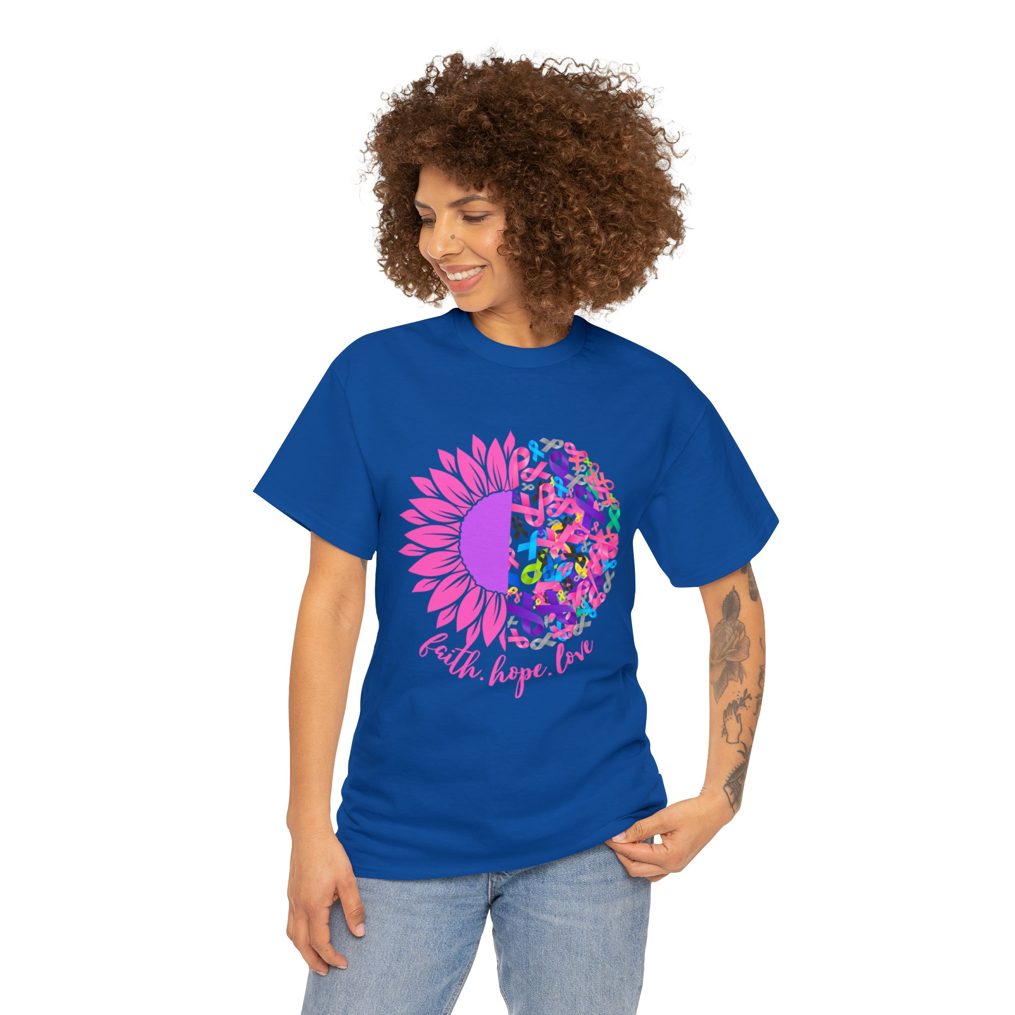 Faith Hope Love Shirt | Cancer Warrior Support Unisex T-Shirt