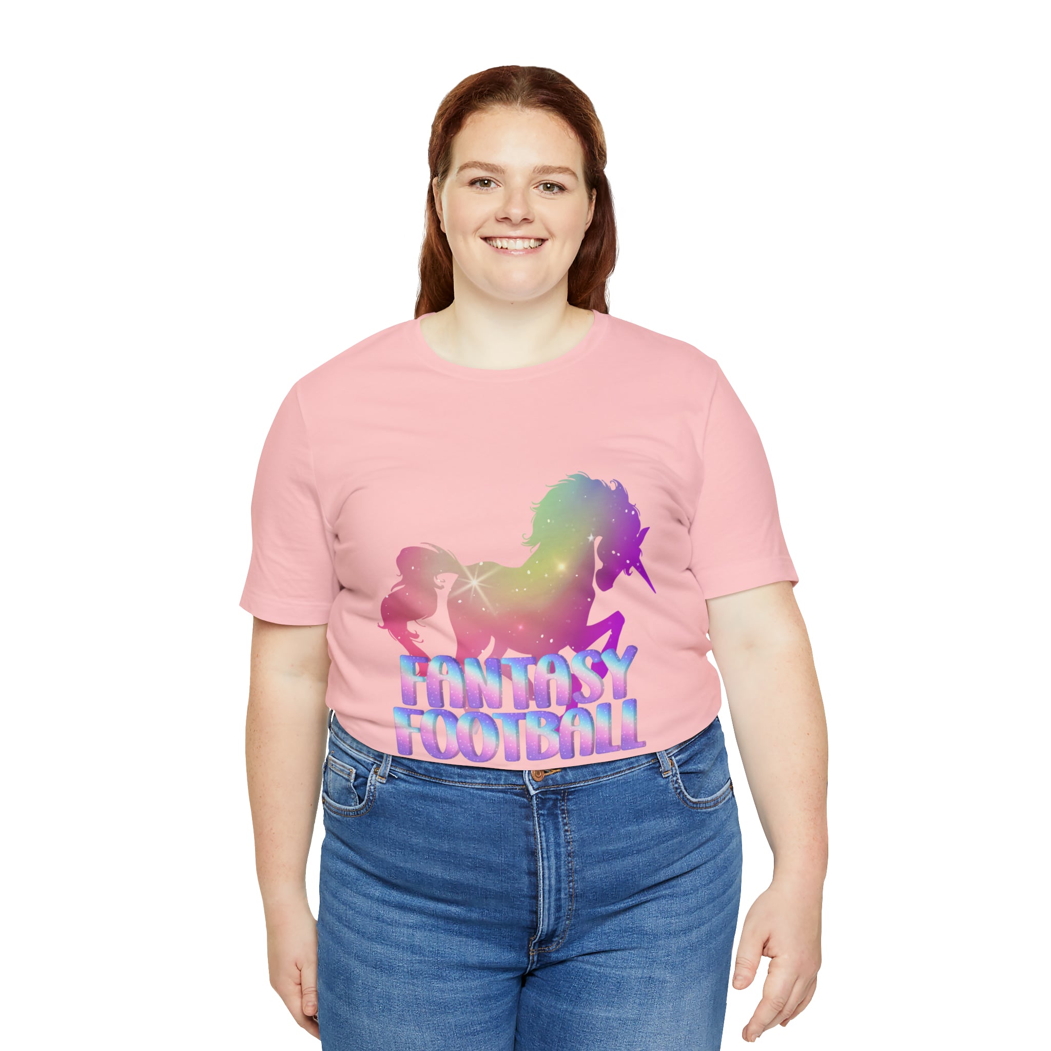 Fantasy Football Pink Shirt | Unicorn Fantasy Football Unisex T-Shirt