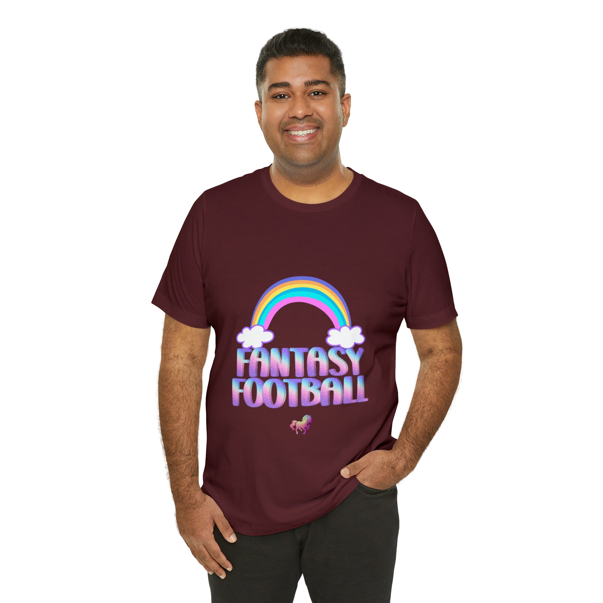Cute Fantasy Football Shirt | Pink Cute Fantasy Football Unisex T-Shirt