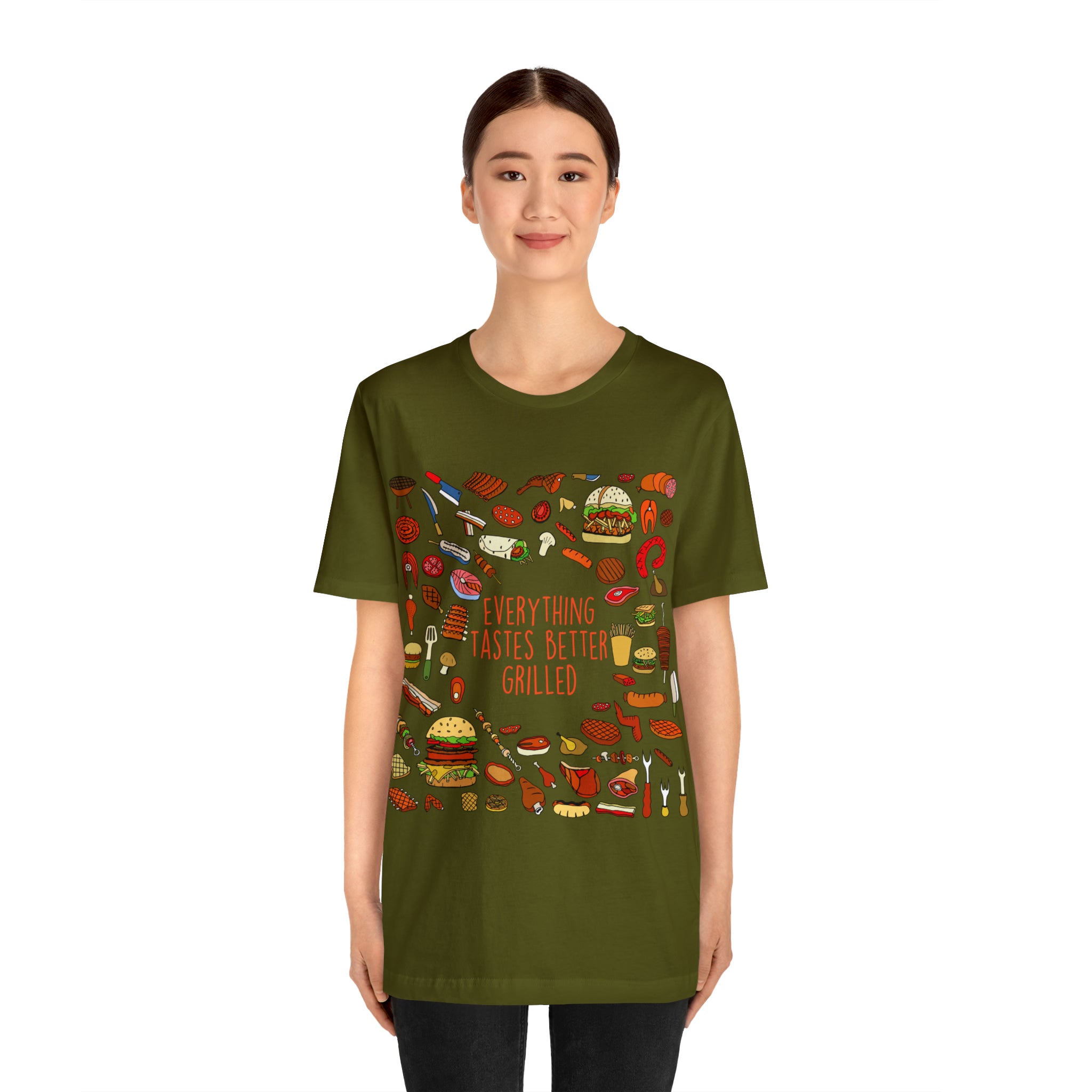 Everything Tastes Better Grilled Shirt | Grilling Love Unisex T-Shirt