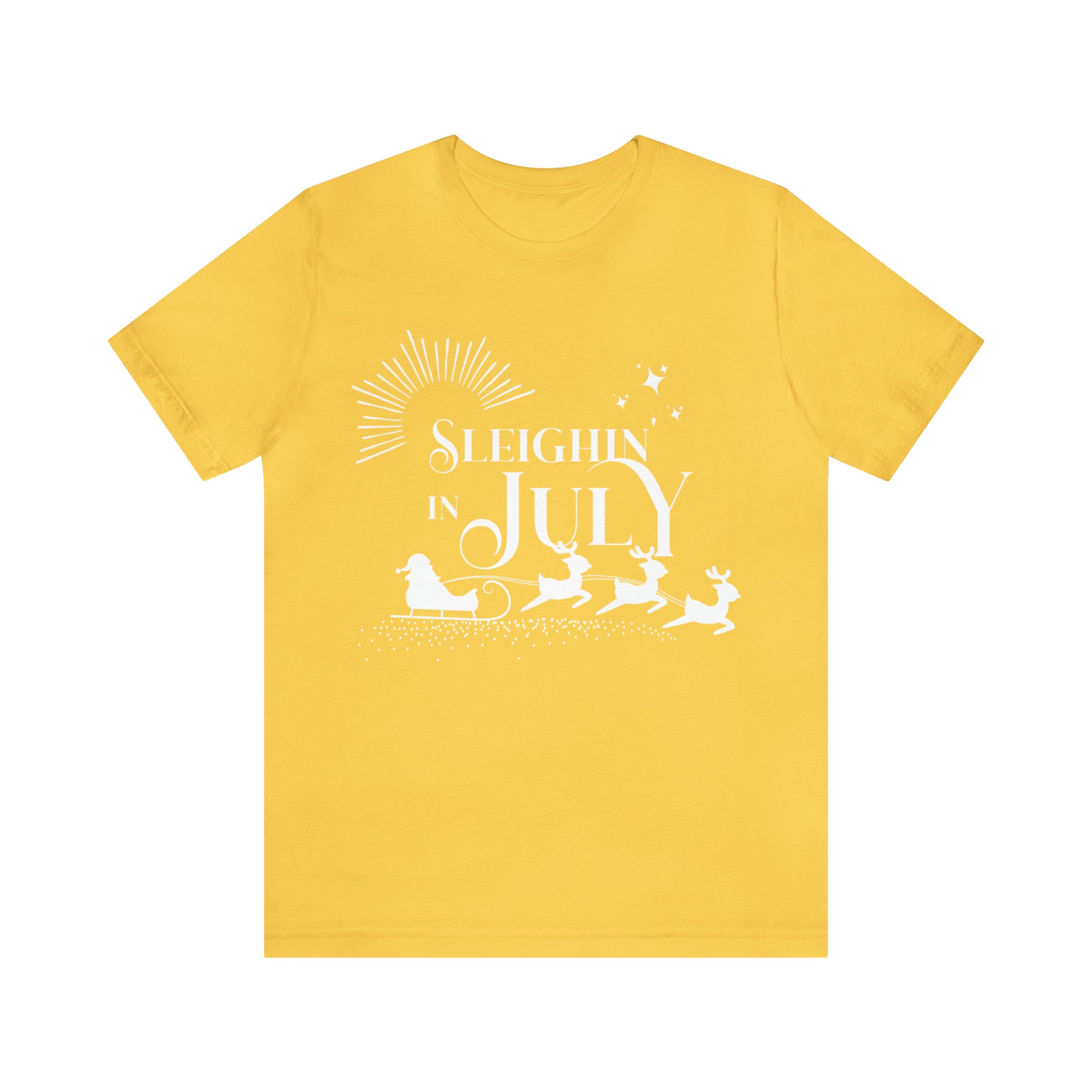 Sleighin in July Shirt | Christmas in July Slay Statement T-Shirt