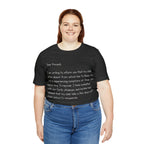 Absent Excuse Letter School Shirt | Hilarious Sick Letter Statement T-Shirt