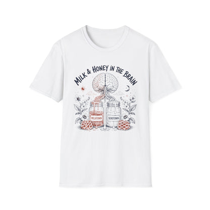 "Milk & Honey in the Brain" Botanical Illustration Tee