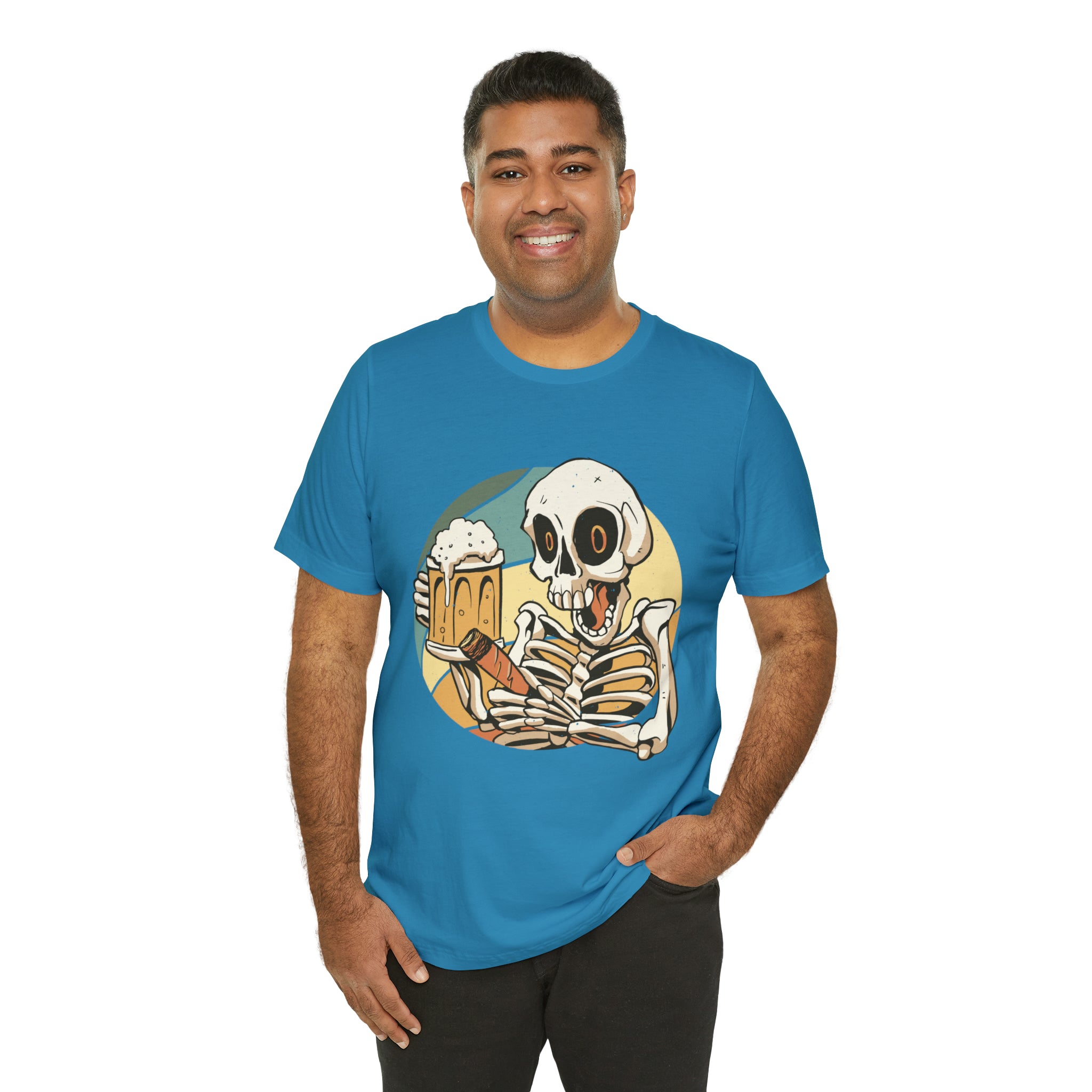 Skeleton Beer Shirt | Drink Beer Unisex T-Shirt