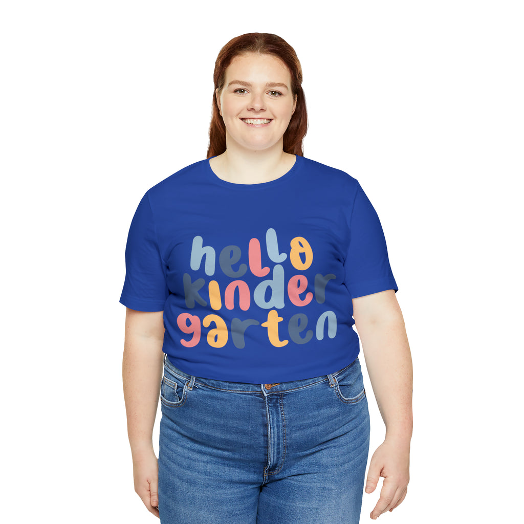 Hello Kindergarten School Shirt | First day of School Unisex T-Shirt