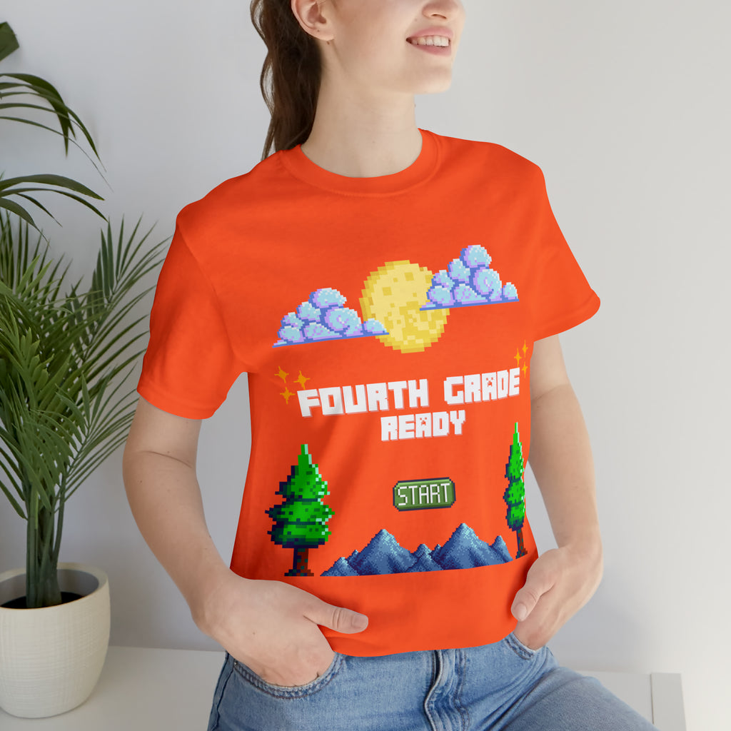 Fourth Grade Ready Pixel Shirt | Minecraft Unisex T-Shirt