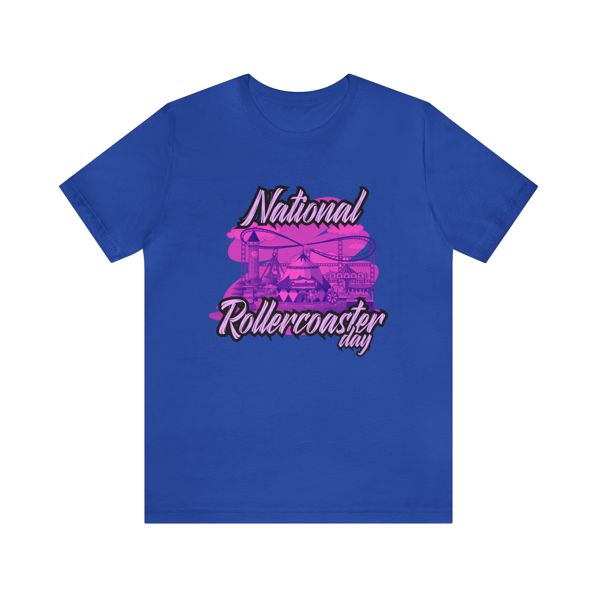 National Rollercoaster Day Pink Shirt | Carnival Ride T-Shirt