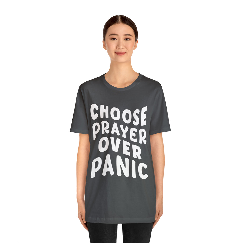 Prayer Over Panic Unisex Shirt | Religious Shirt for Prayers