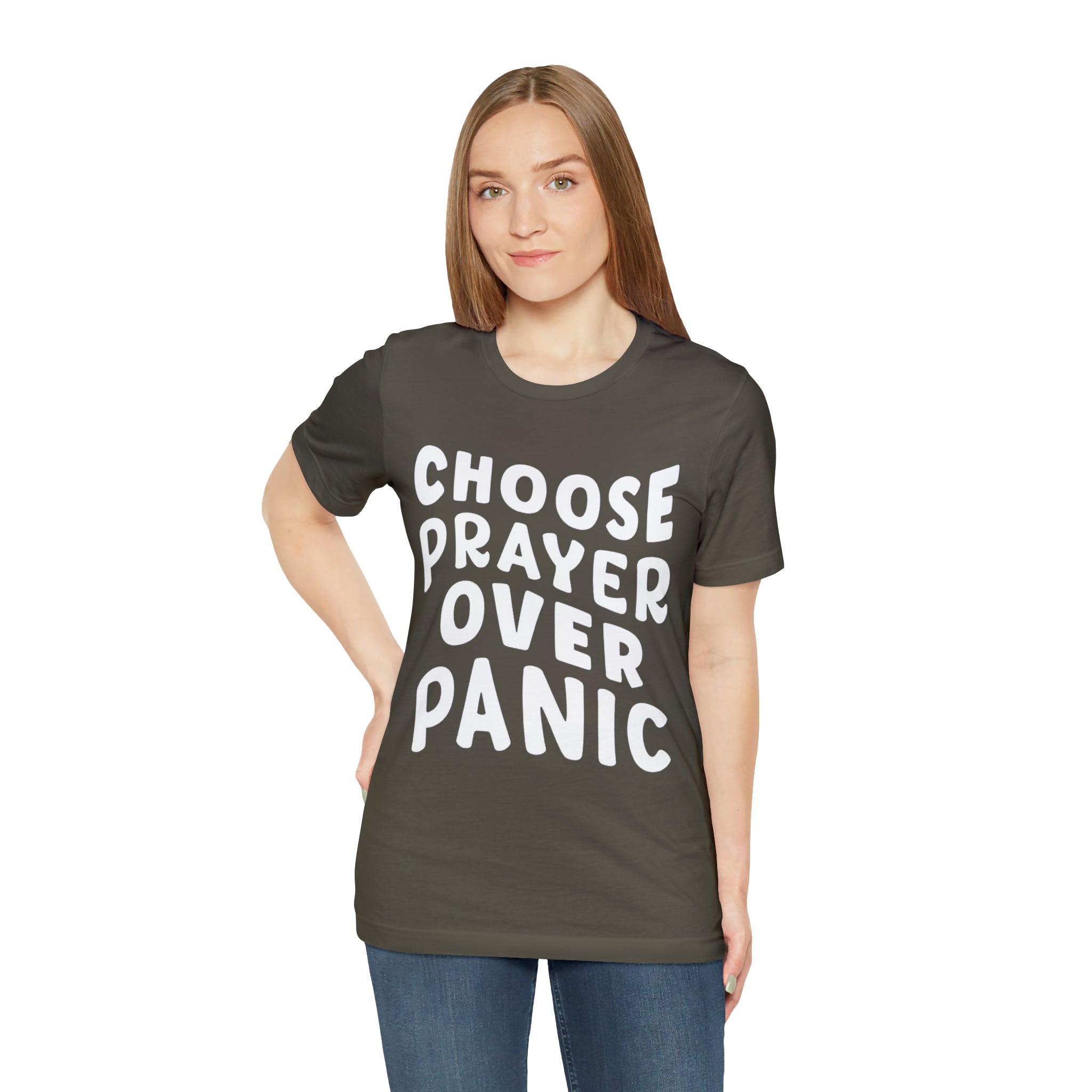 Prayer Over Panic Unisex Shirt | Religious Shirt for Prayers
