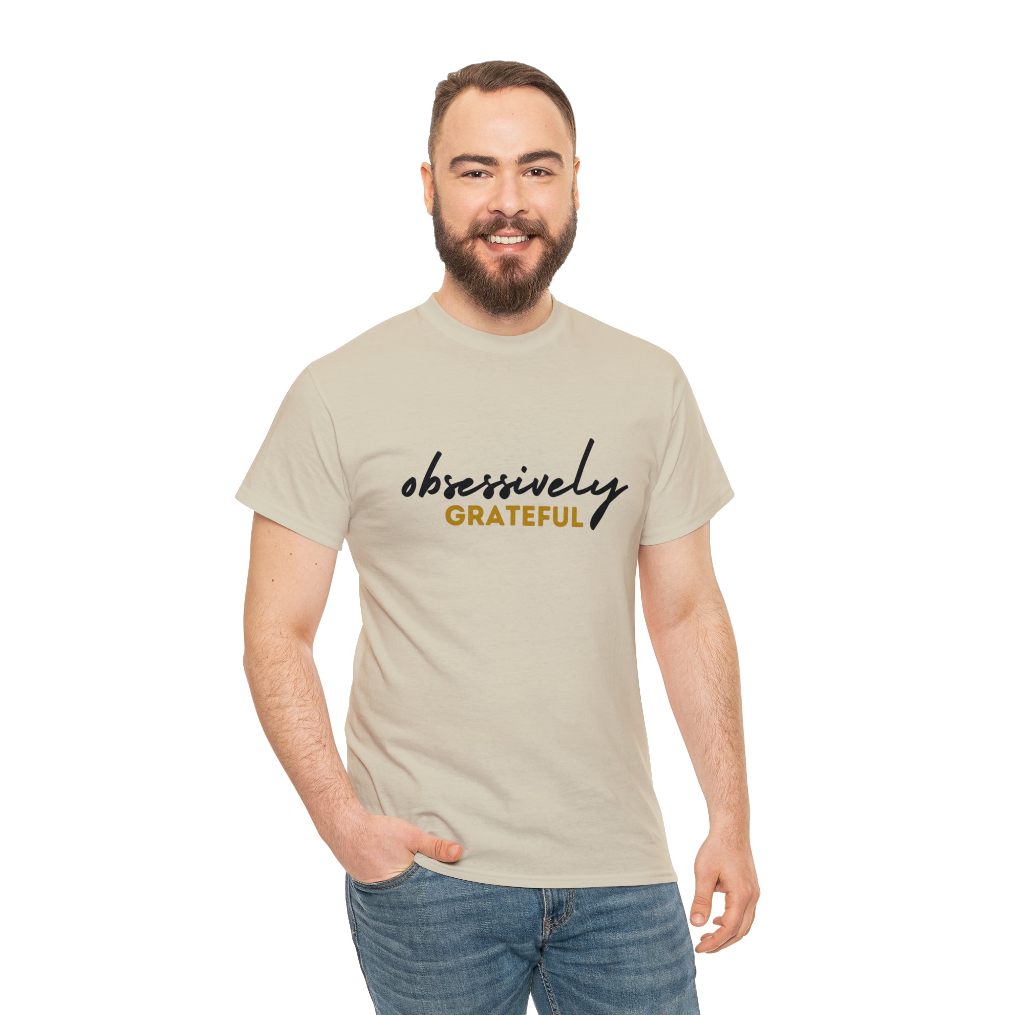 Obsessively Grateful Shirt | Minimalist Unisex T-Shirt