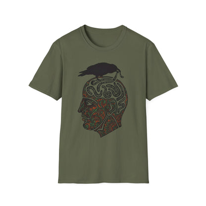 Raven & Mind Maze T-Shirt — Brain Anatomy Graphic Tee