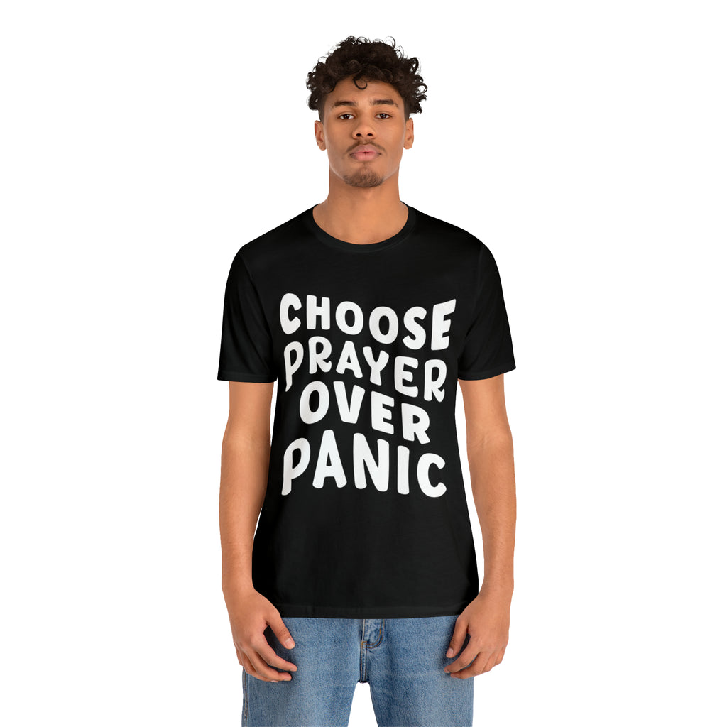 Prayer Over Panic Unisex Shirt | Religious Shirt for Prayers