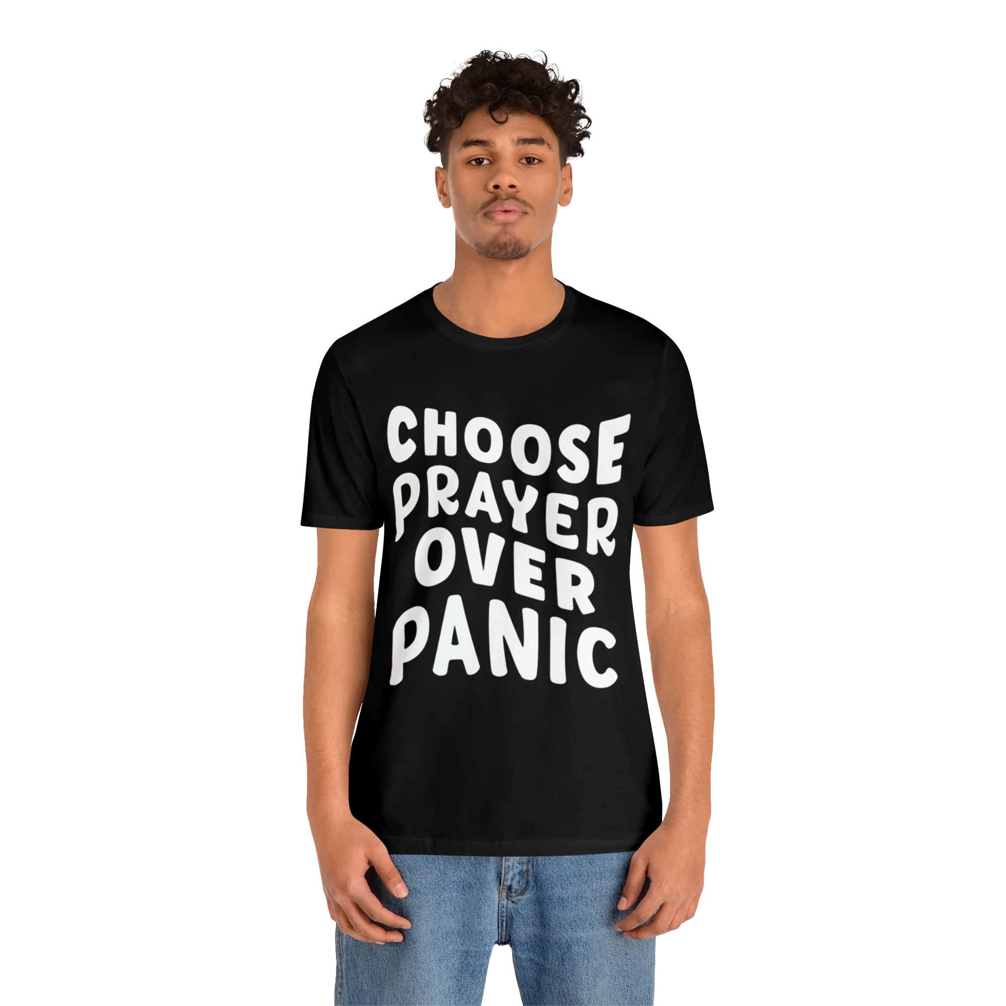 Prayer Over Panic Unisex Shirt | Religious Shirt for Prayers