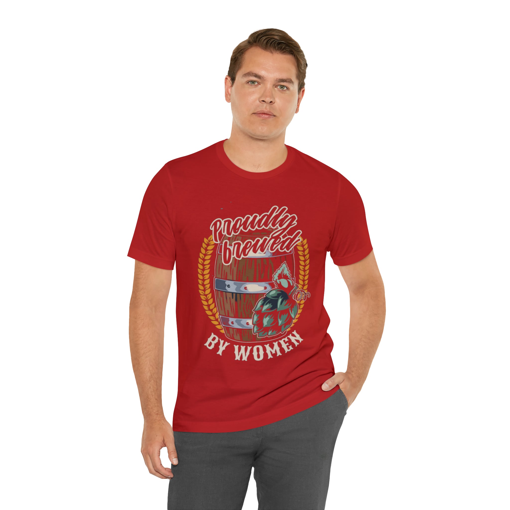 Brewed by Women Beer Shirt | Drink Beer Unisex T-Shirt