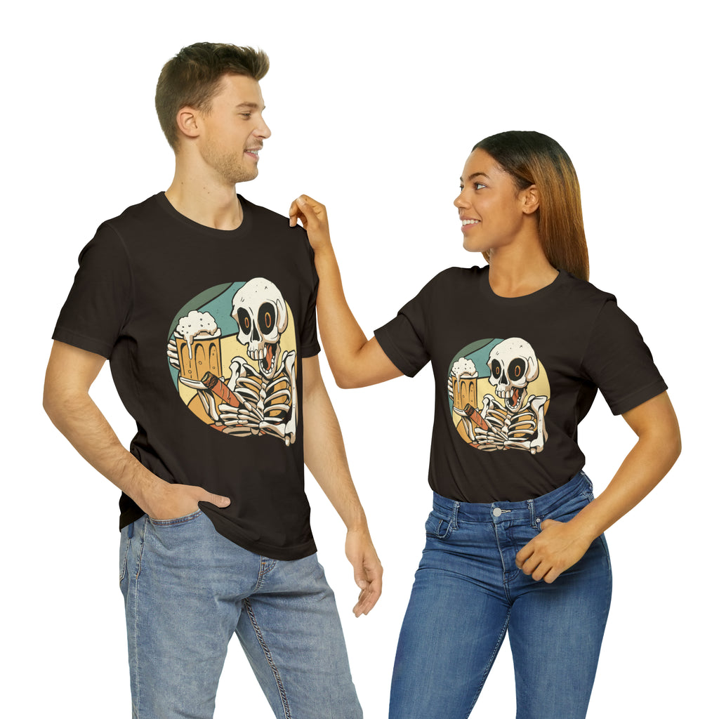 Skeleton Beer Shirt | Drink Beer Unisex T-Shirt