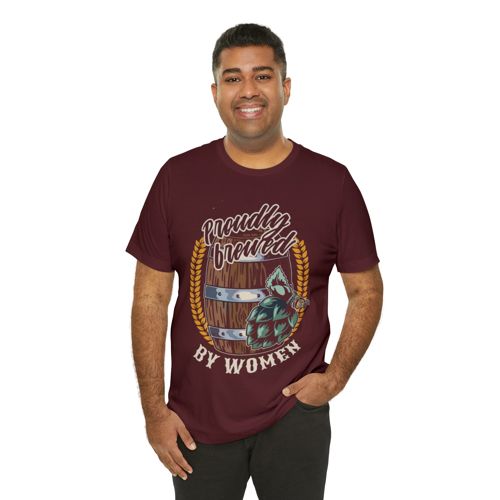 Brewed by Women Beer Shirt | Drink Beer Unisex T-Shirt