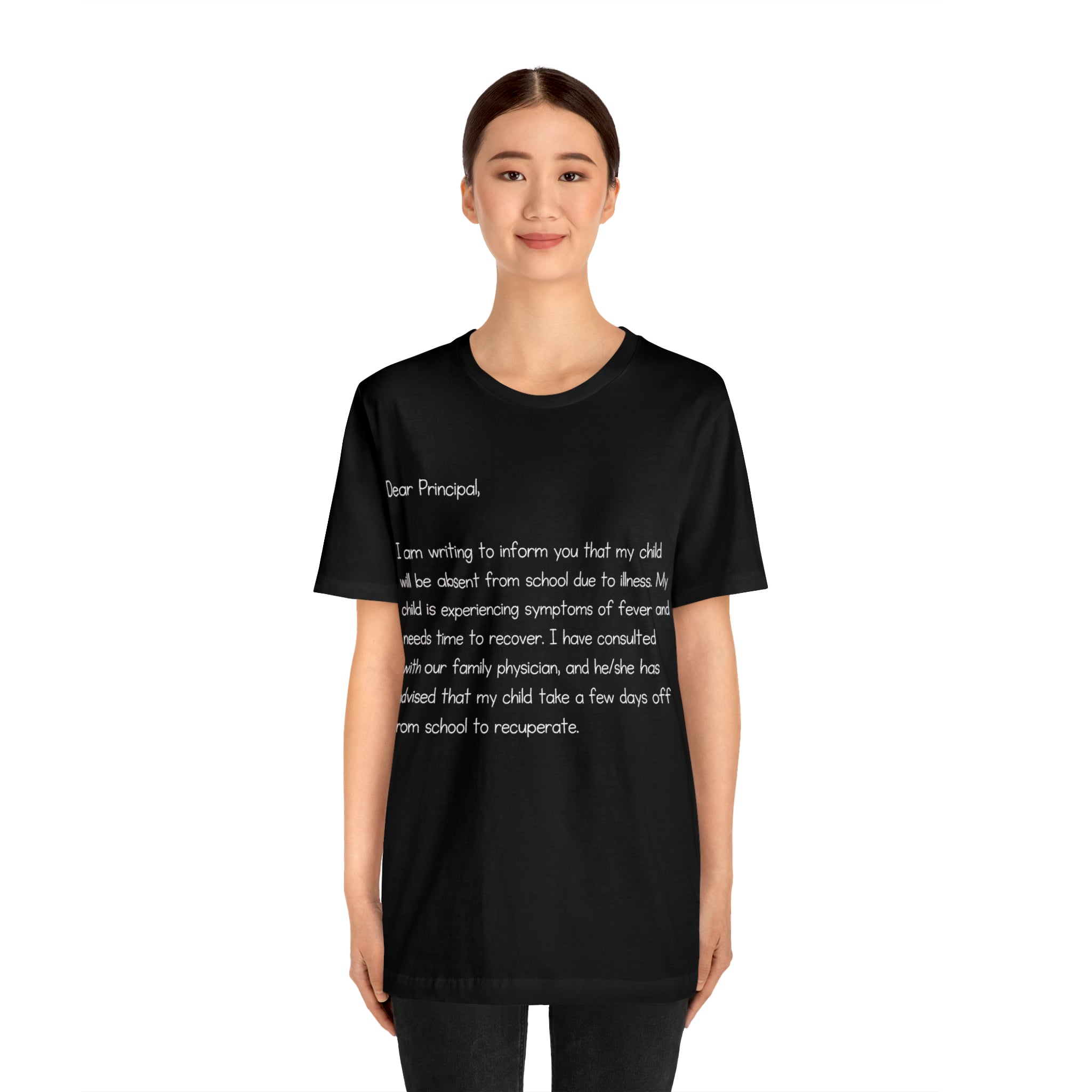 Absent Excuse Letter School Shirt | Hilarious Sick Letter Statement T-Shirt