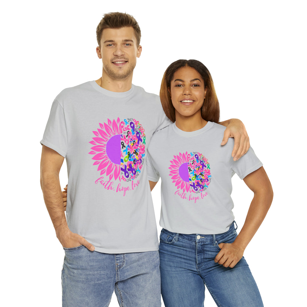 Faith Hope Love Shirt | Cancer Warrior Support Unisex T-Shirt