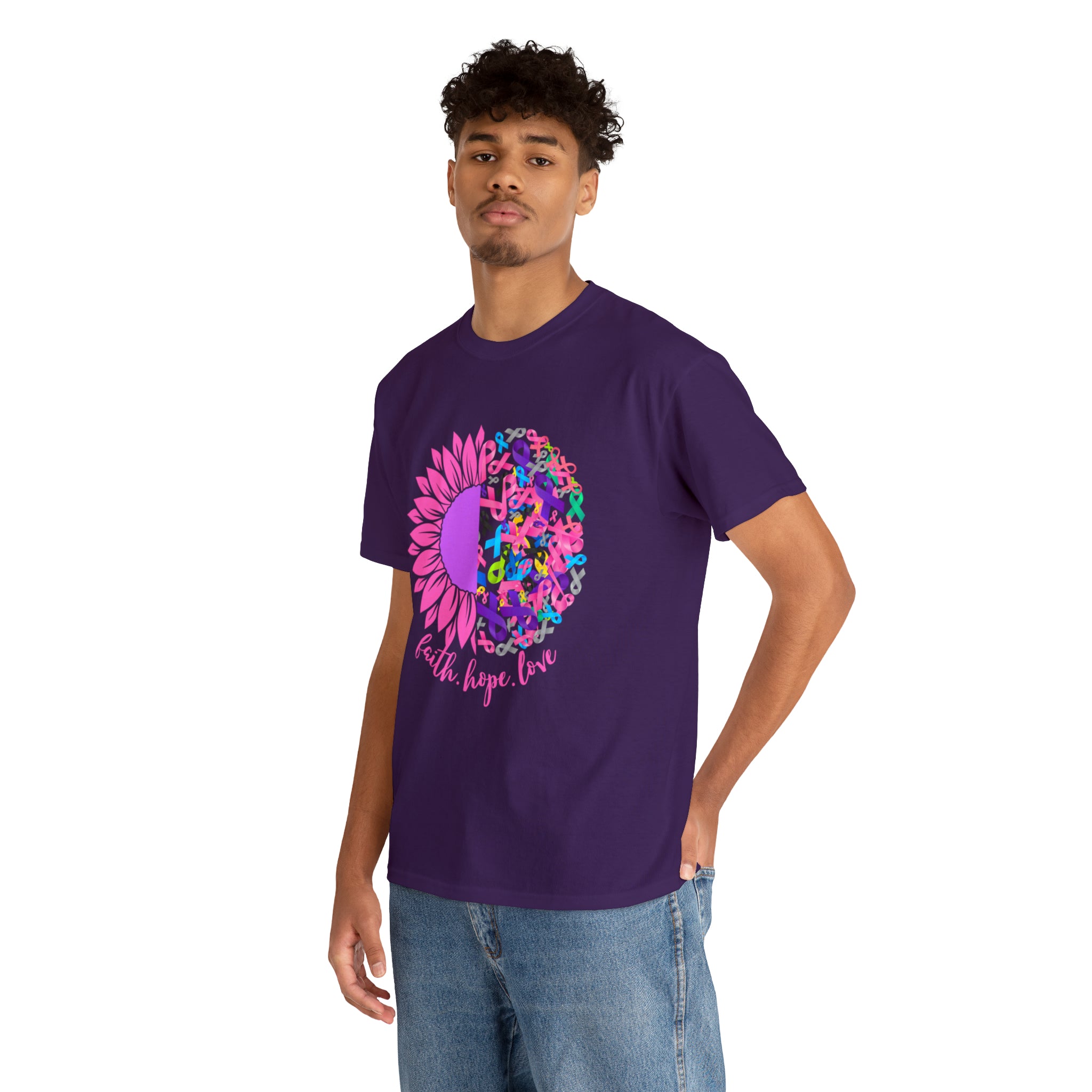 Faith Hope Love Shirt | Cancer Warrior Support Unisex T-Shirt