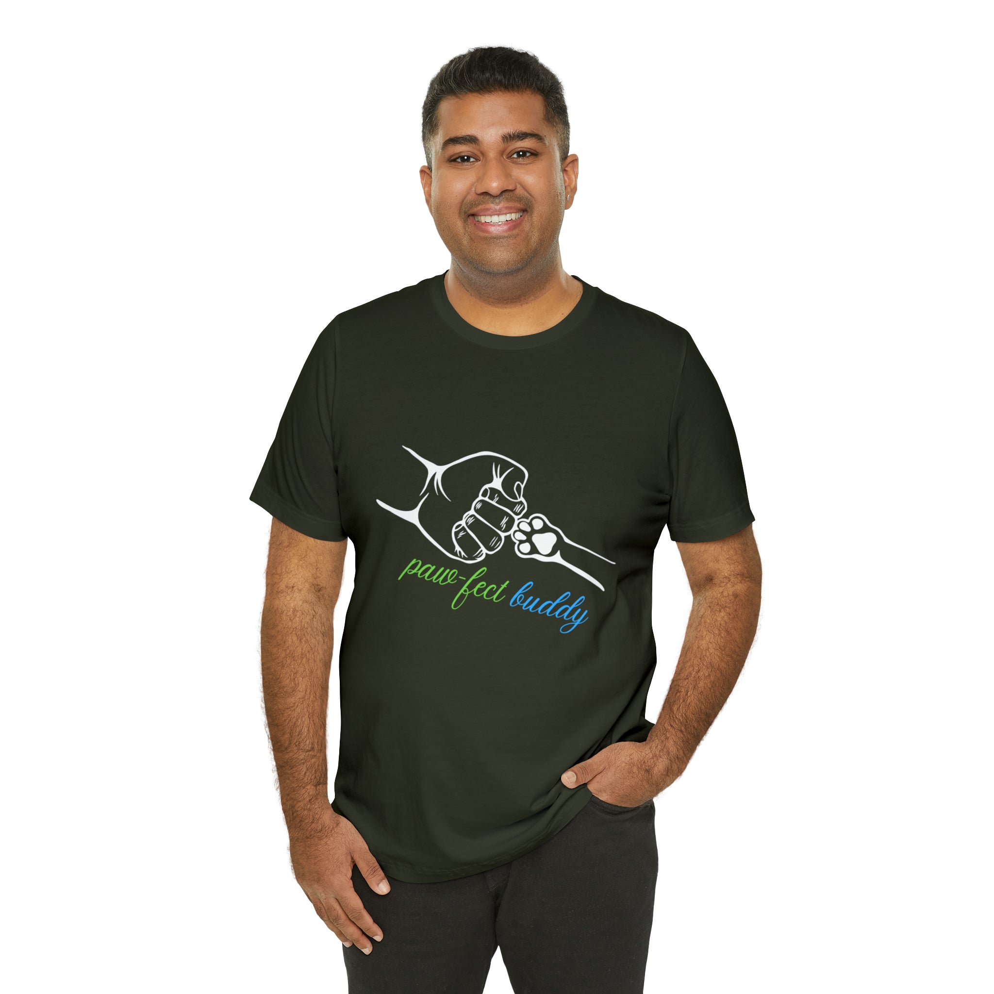 Paw-fect Buddy Sort Sleeve Shirt | Dog Lover Unisex T-Shirt