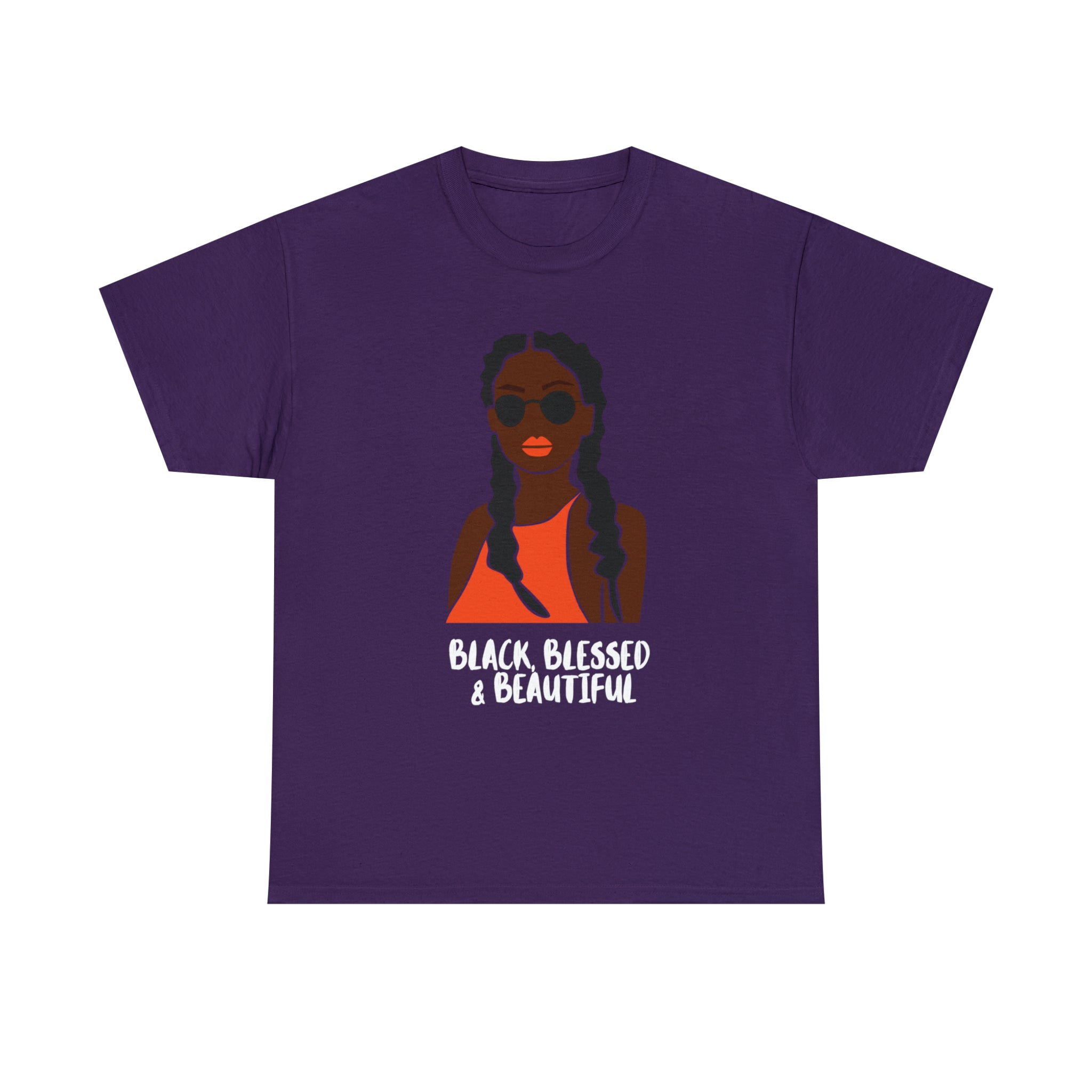 Black Blessed And Beautiful Shirt | Empowered & Beautiful Cotton T-shirt
