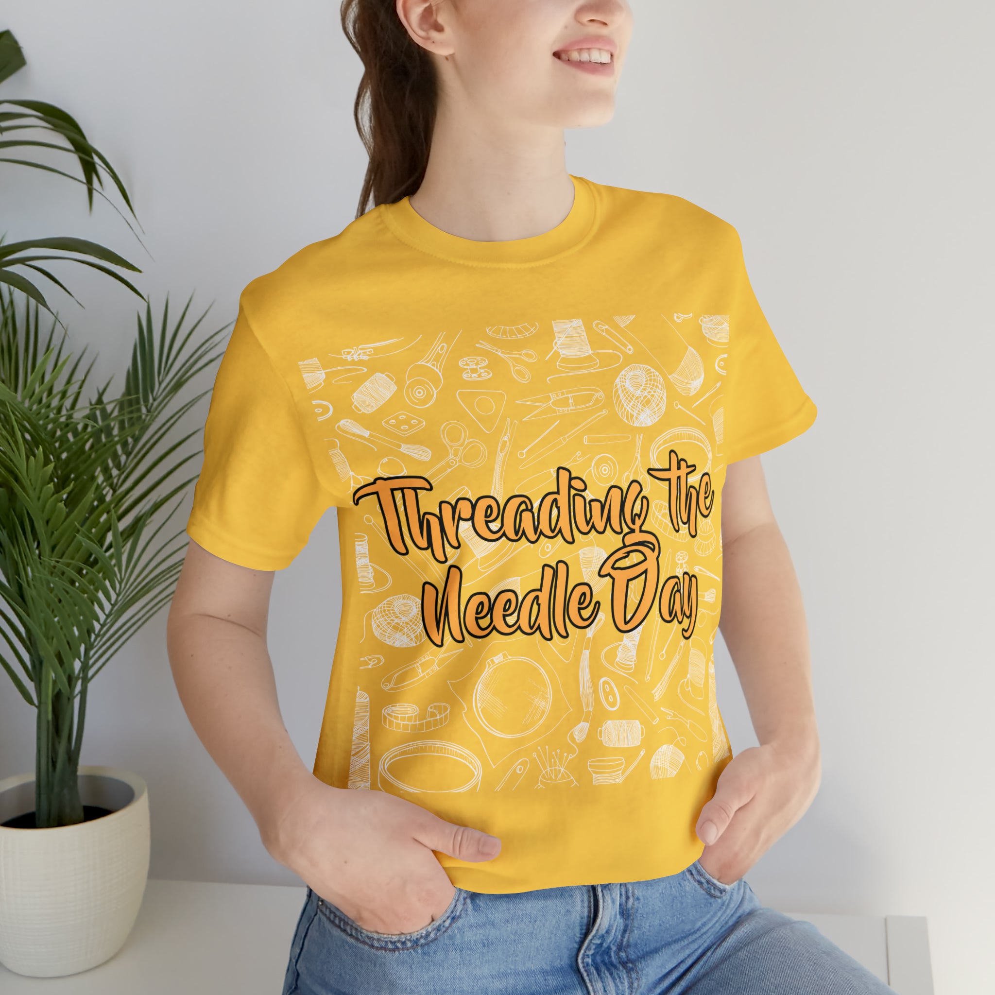 Threading the Needle Day Shirt | Tailor Sewing Unisex T-Shirt