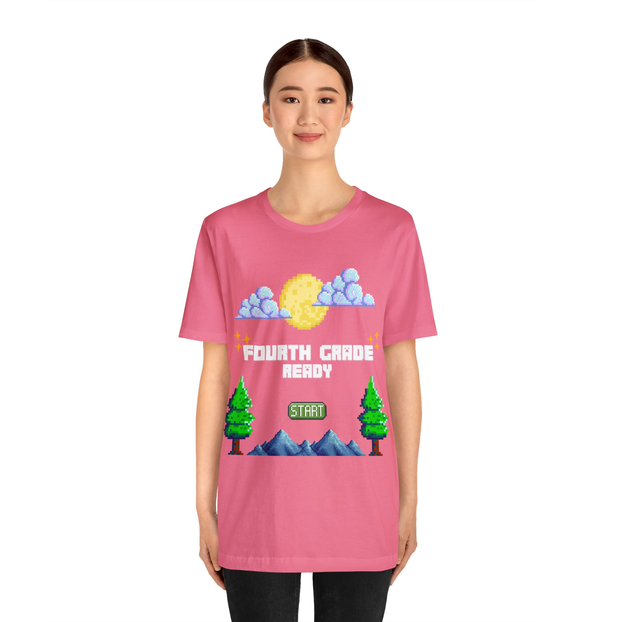 Fourth Grade Ready Pixel Shirt | Minecraft Unisex T-Shirt