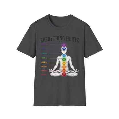 Chakra Frequency T-Shirt — "Everything Hertz" Meditation Tee