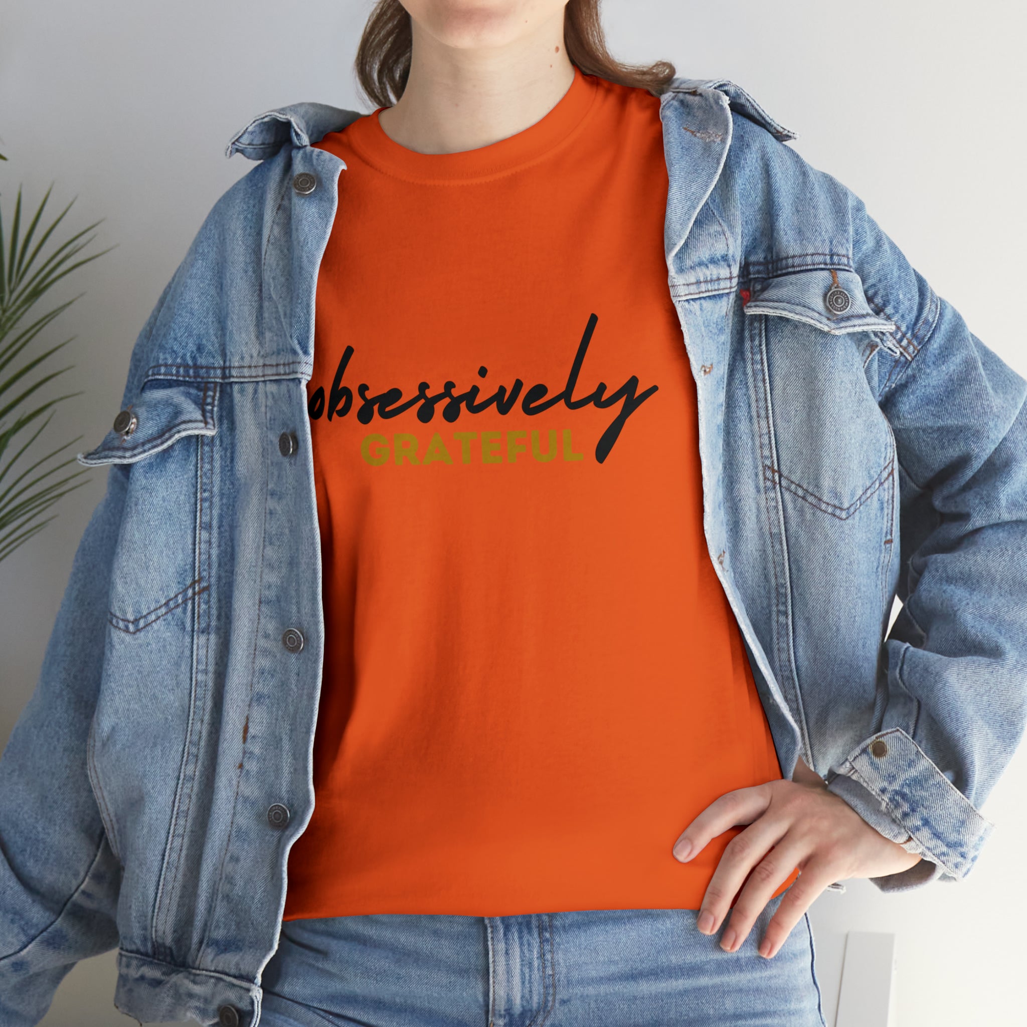 Obsessively Grateful Shirt | Minimalist Unisex T-Shirt