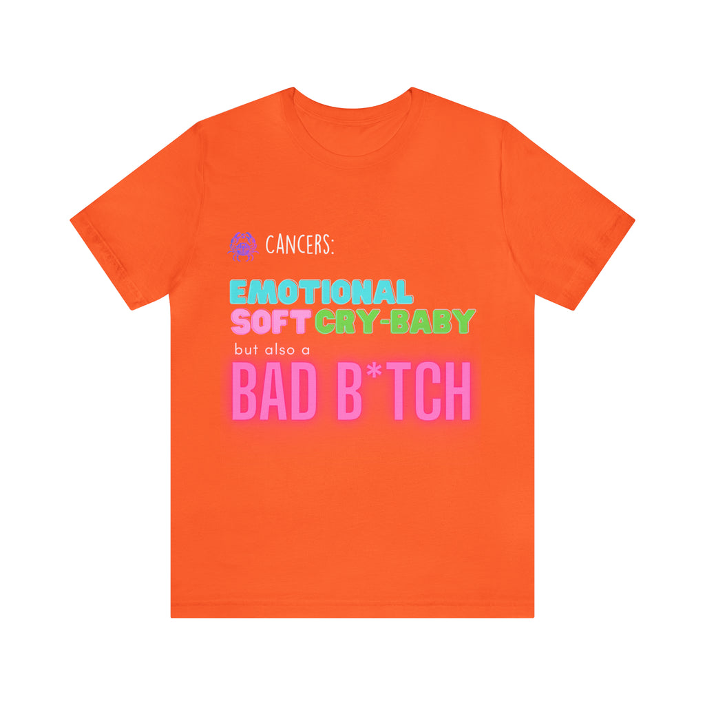 Cancer Zodiac Bad Bitch Shirt | Funny Zodiac Astrology Statement T-Shirt