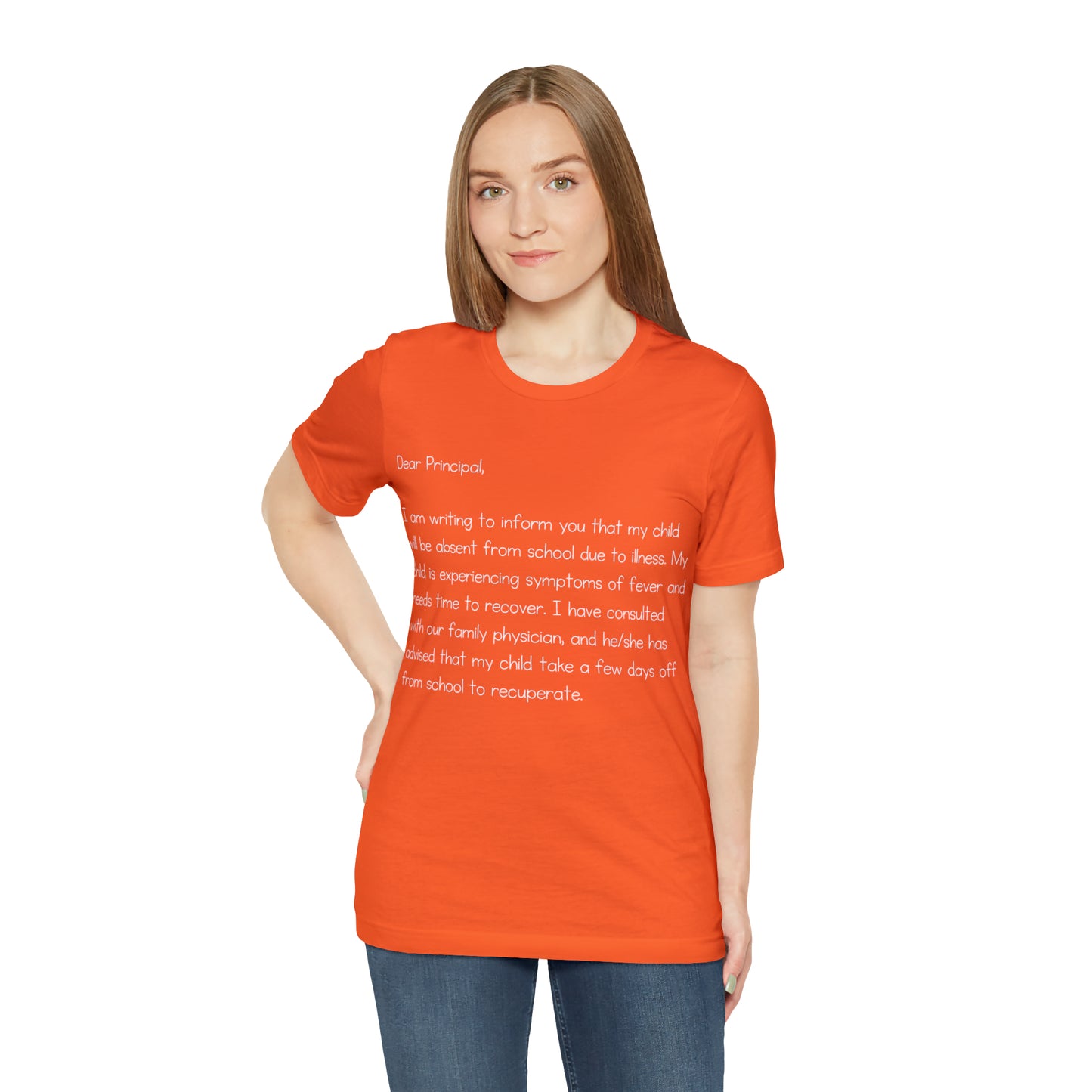 Absent Excuse Letter School Shirt | Hilarious Sick Letter Statement T-Shirt