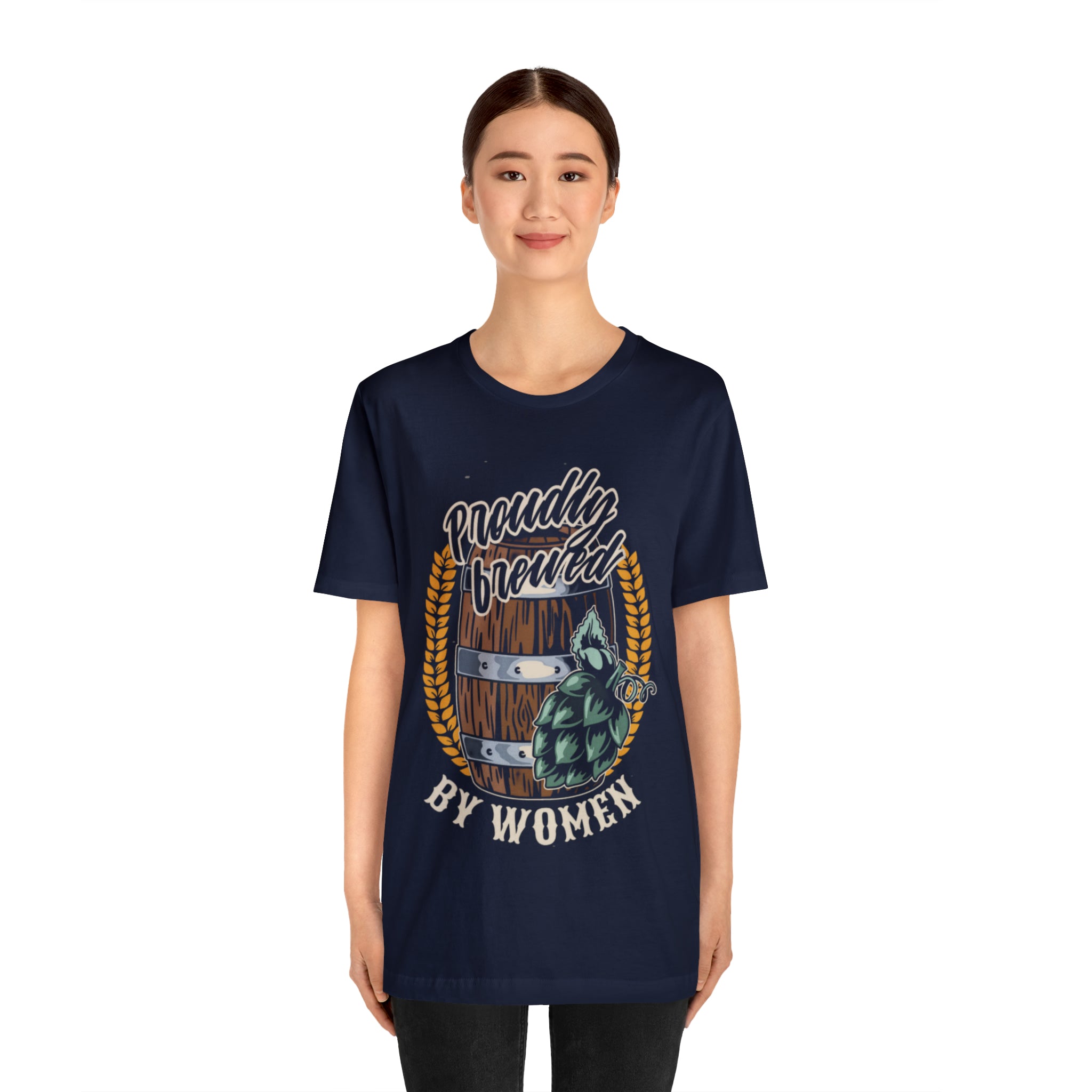 Brewed by Women Beer Shirt | Drink Beer Unisex T-Shirt