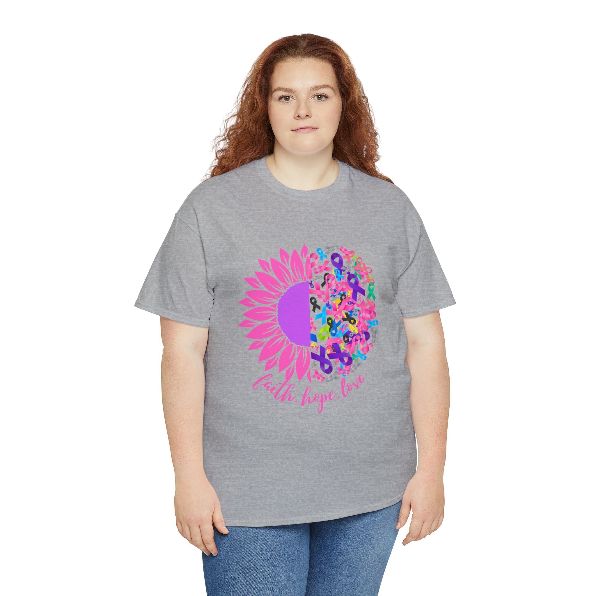 Faith Hope Love Shirt | Cancer Warrior Support Unisex T-Shirt