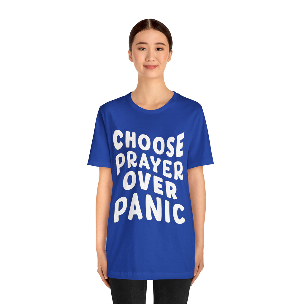 Prayer Over Panic Unisex Shirt | Religious Shirt for Prayers