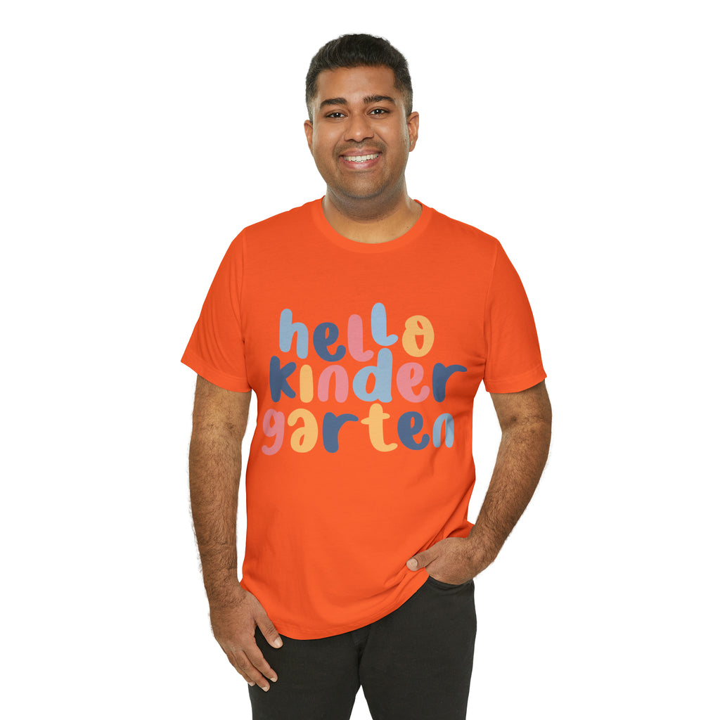 Hello Kindergarten School Shirt | First day of School Unisex T-Shirt