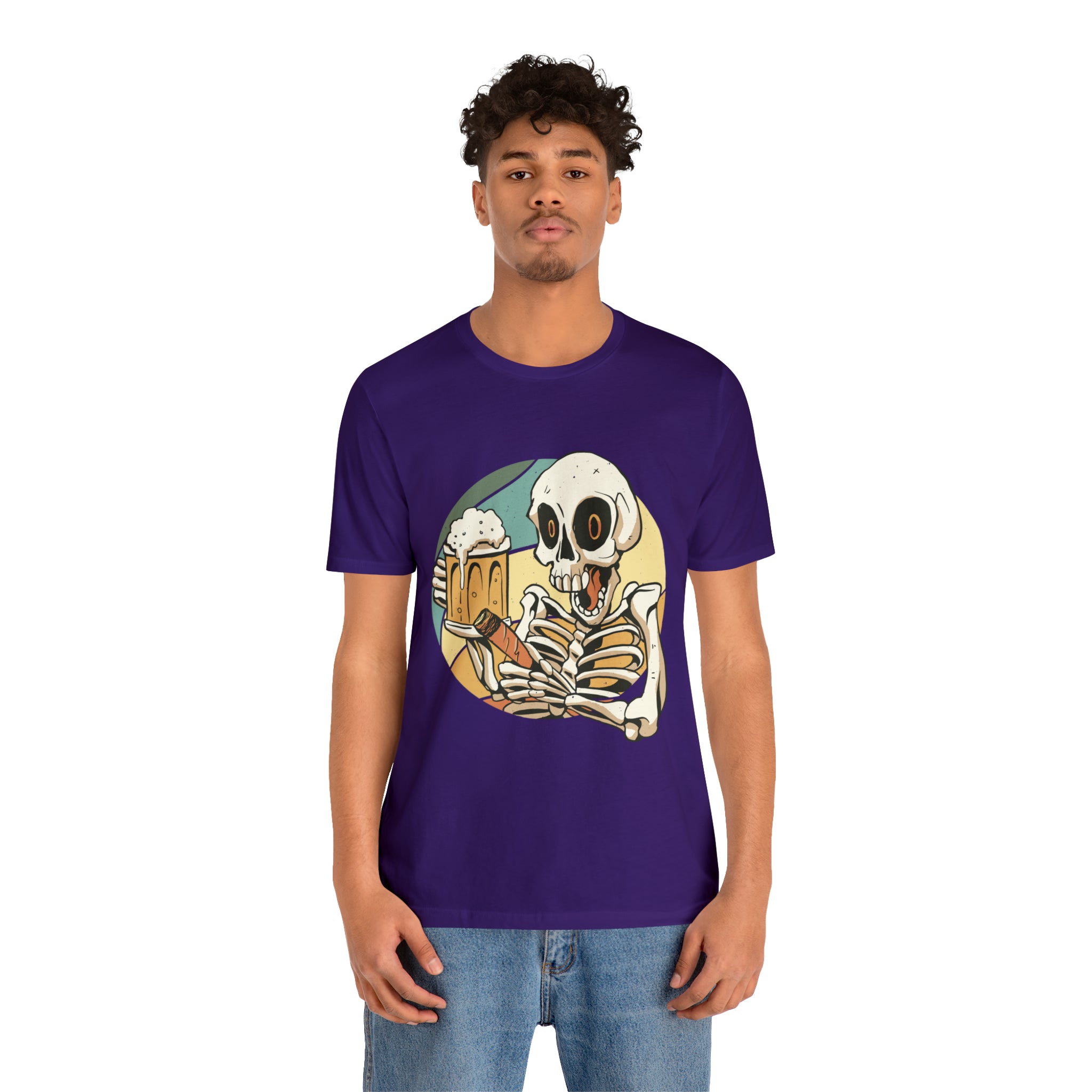 Skeleton Beer Shirt | Drink Beer Unisex T-Shirt
