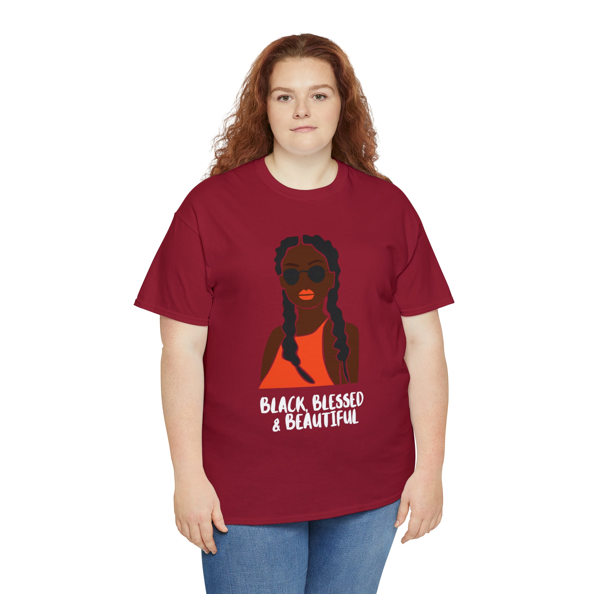 Black Blessed And Beautiful Shirt | Empowered & Beautiful Cotton T-shirt