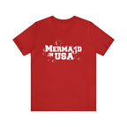 Mermaid in USA July 4th Shirt | July 4th Independence Statement T-Shirt