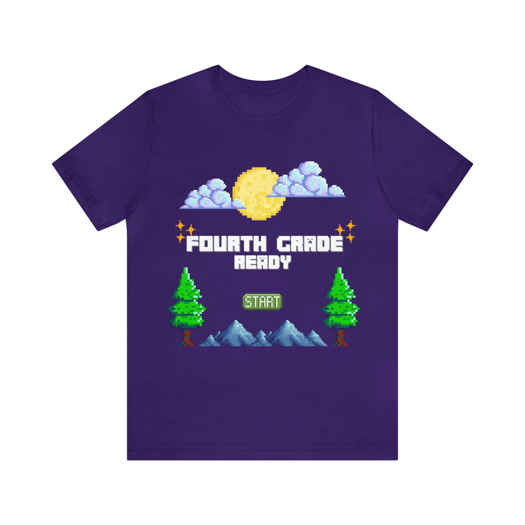 Fourth Grade Ready Pixel Shirt | Minecraft Unisex T-Shirt