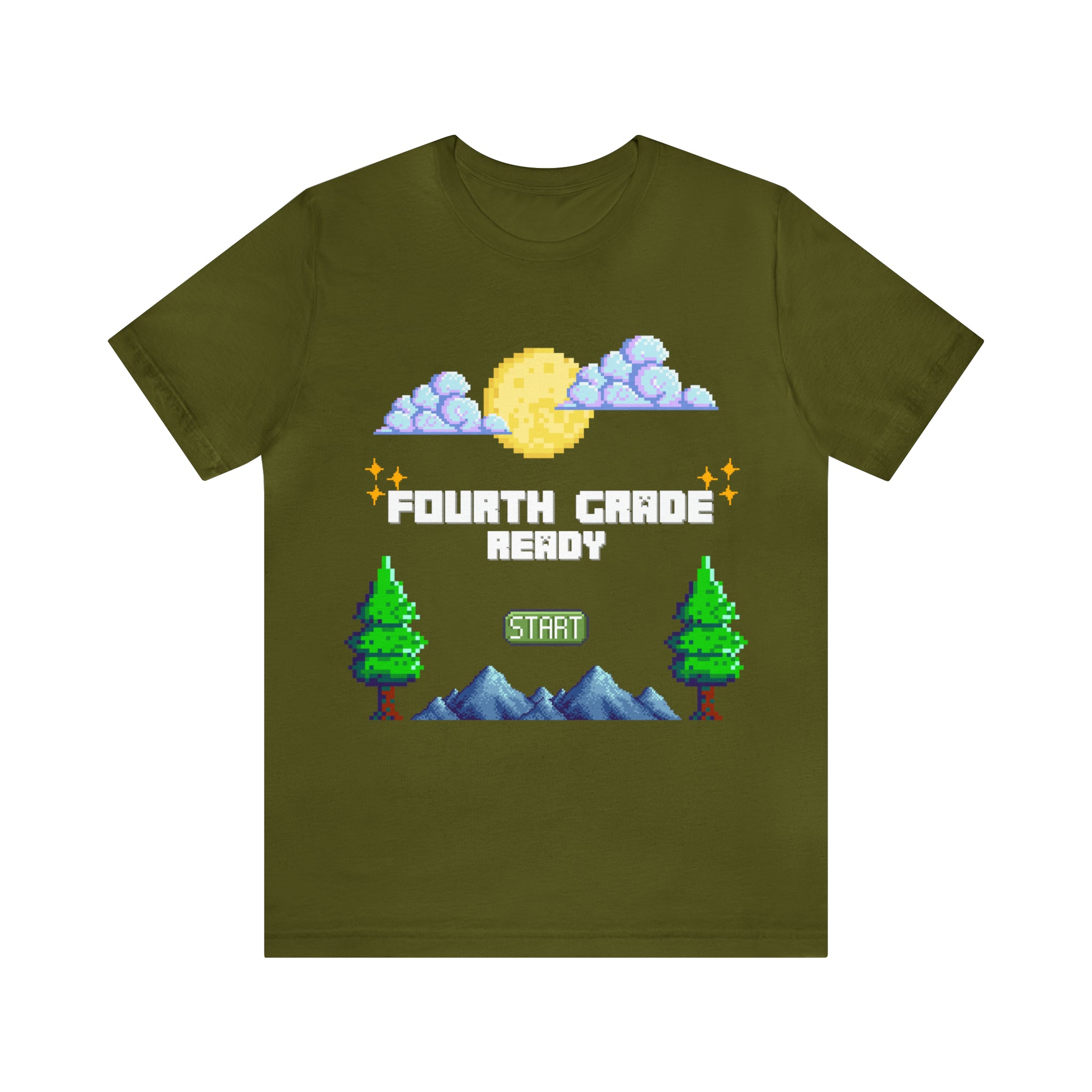 Fourth Grade Ready Pixel Shirt | Minecraft Unisex T-Shirt