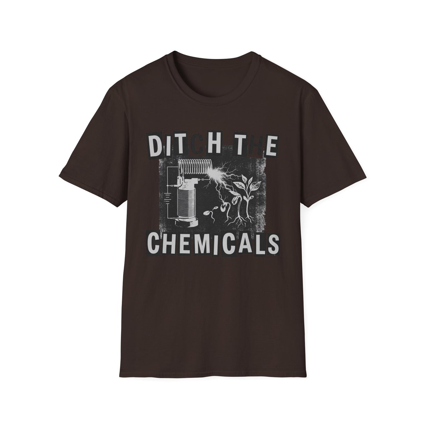 Ditch The Chemicals T‑Shirt — Vintage Eco-Friendly Protest Tee
