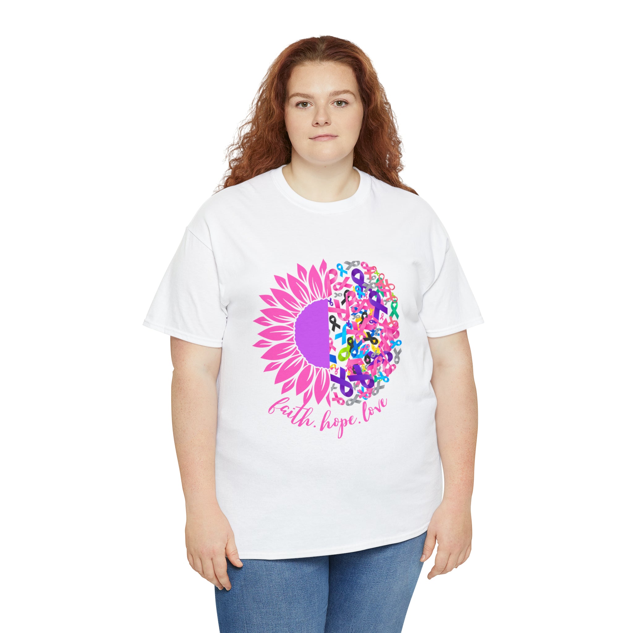 Faith Hope Love Shirt | Cancer Warrior Support Unisex T-Shirt